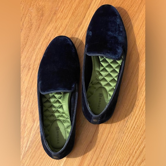 Birdies The Starling in Navy Blue Velvet - Picture 5 of 5